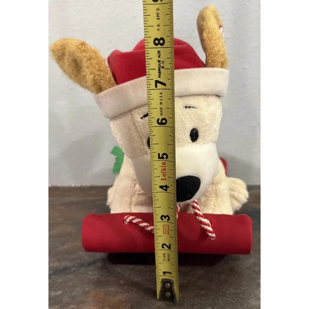 Hallmark Jingle Pals Plush Dog Animated Christmas Toy Squeezable Musical EUC